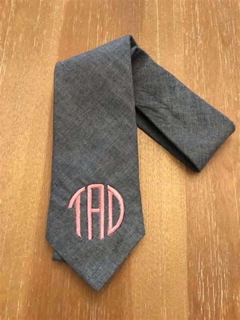 monogrammed tie designs.